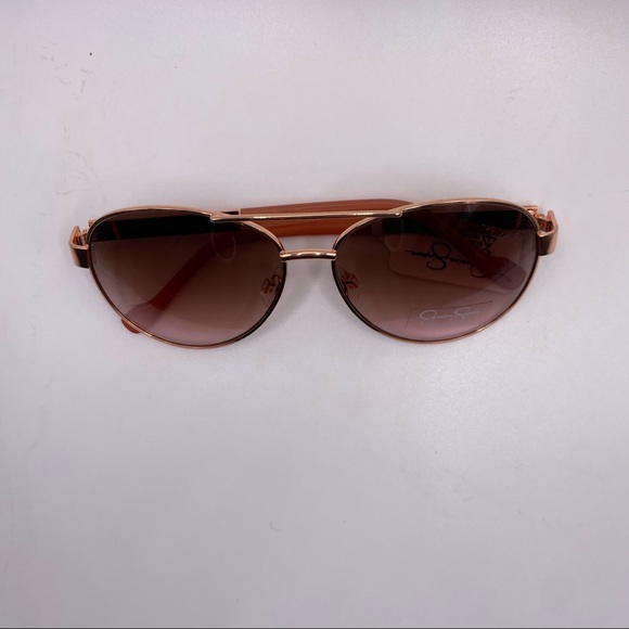 NWT Jessica Simpson Pink & Gold Aviator style Sunglasses - Picture 8 of 8